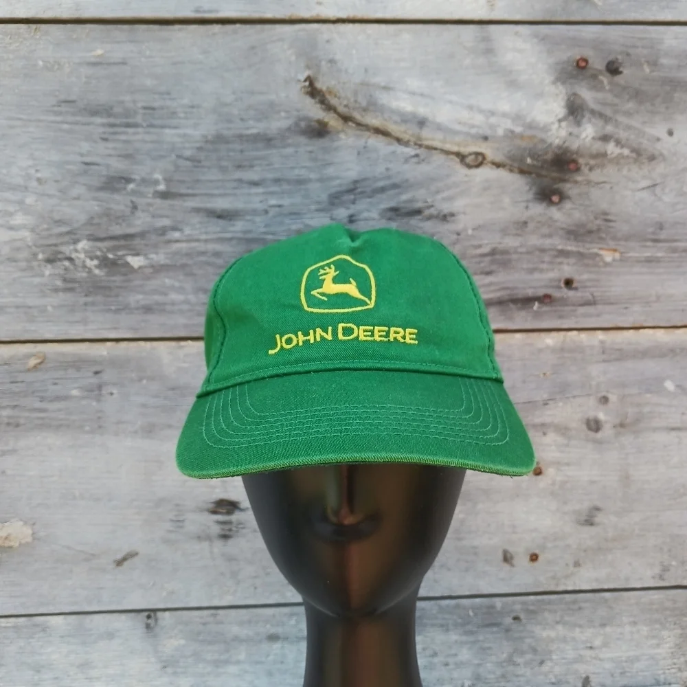 John Deere Hat Cap Snapback Green Youth Kids Farm Tractor Green Yellow San Sun